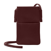Long Crossbody Phone Pocket Bordeaux