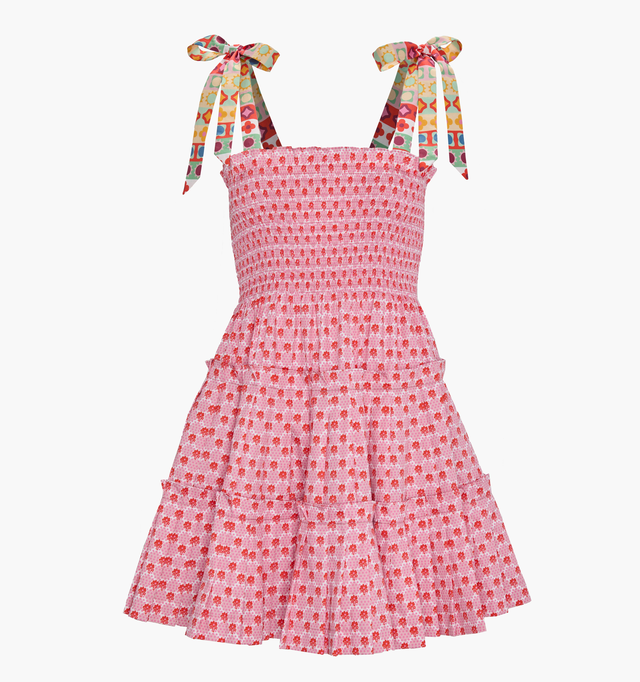 The Ribbon Charlotte Nap Dress - Pink Cala Check