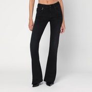 Black Bootcut Slim Fit denim trousers