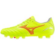 Morelia Neo IV Pro KL Soccer Cleat, Safety Yellow/Fiery Coral