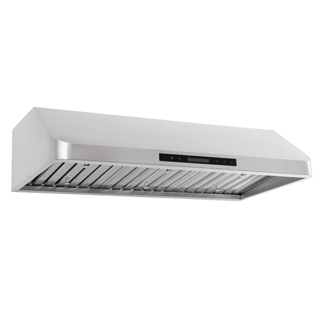 PLJW 120 Under Cabinet Range Hood in Stainless Steel, Quiet Operation and Convertible to Ductless