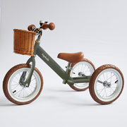 2 in 1 Steel Trike/Balance Bike (incl. wicker basket)