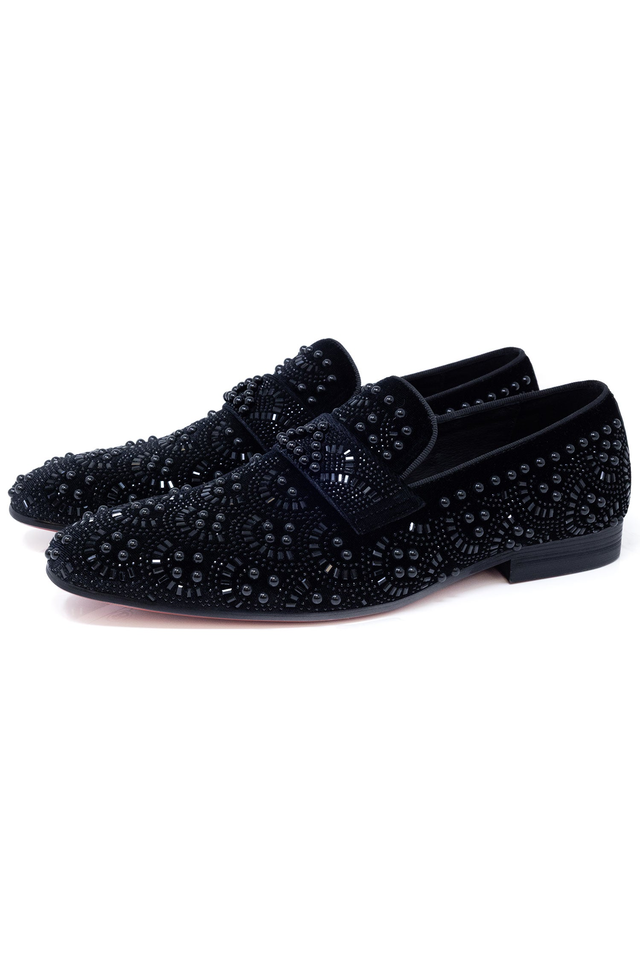 Berlin Rhinestone Pearl Loafers Shoes