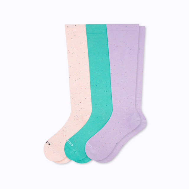 Recycled Cotton Compression Socks - 3 Pack