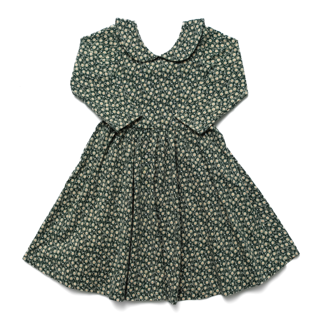 The Long Sleeve Peter Pan Dress in Wisp