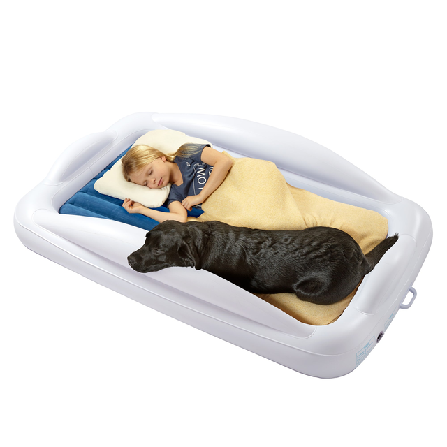 Inflatable Toddler Travel Bed with Safety Bumpers