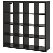 KALLAX Shelf unit - black-brown 57 7/8x57 5/8 "