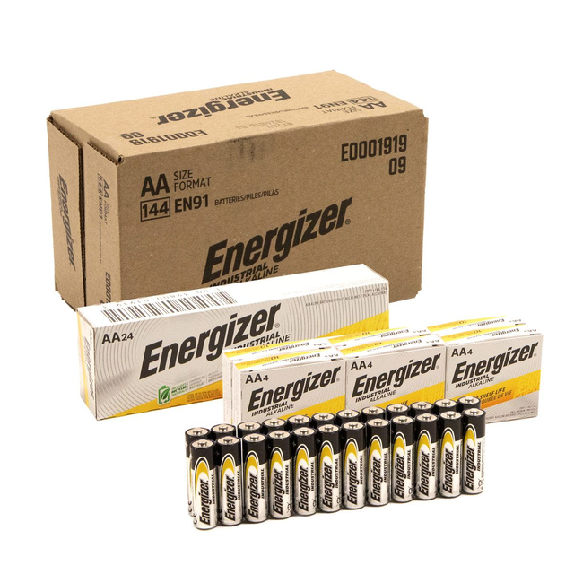 Energizer Industrial AA Alkaline Battery 144/Case (EN91)