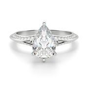Irene Pear Cut 1.25 ct Center Engagement Ring Diamond Nexus Alternative