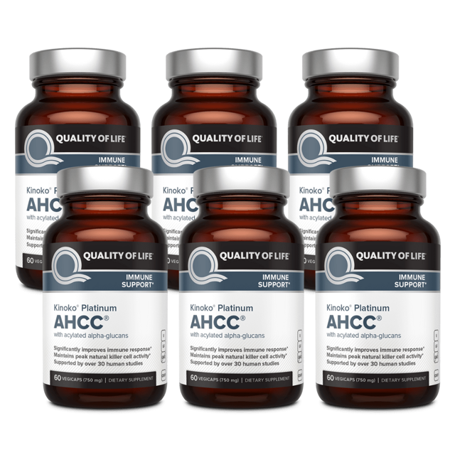 AHCC® - Kinoko® Platinum - 6 Pack