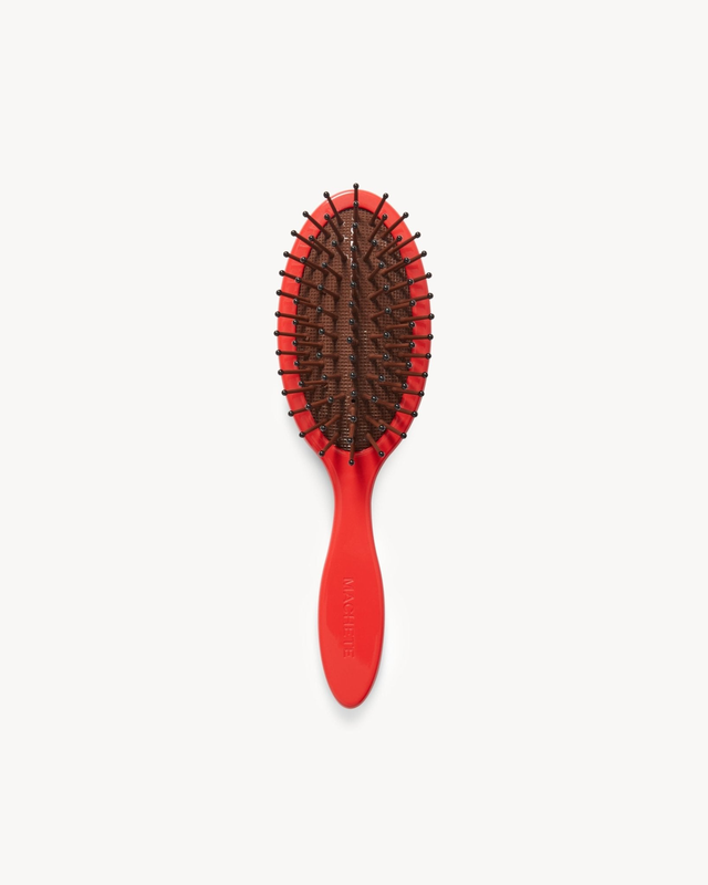 Travel Detangling Hair Brush in Ruby