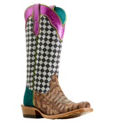 Ariat  Ladies Futurity Checkered Hashtag Western Boot 10051022