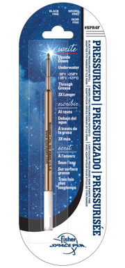 Black Ink, Fine Point Space Pen Pressurized Cartridge