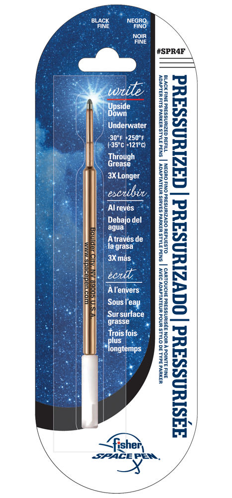Black Ink, Fine Point Space Pen Pressurized Cartridge