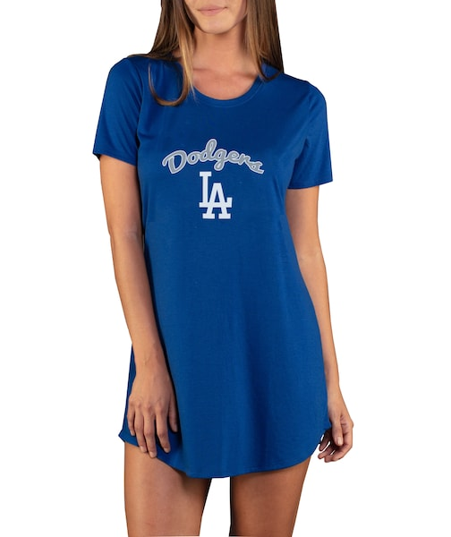 Women's Los Angeles Dodgers Concepts Sport Royal Marathon Knit Nightshirt