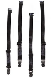 Black Essential Garter Straps