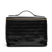 Medium Train Case Black Croc