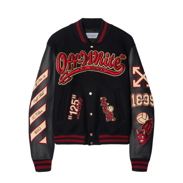 AC MILAN X OFF-WHITE- VARSITY JACKET