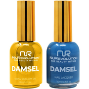 NuRevolution Noble Duo - LED/UV Soak Off Gel Polish 0.5 oz. + Nail Lacquer 0.5 oz. - #NGP98 Midnight Sky