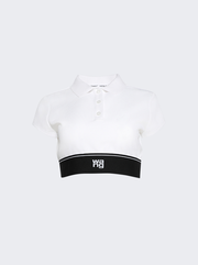 Cheerleader Polo Top White