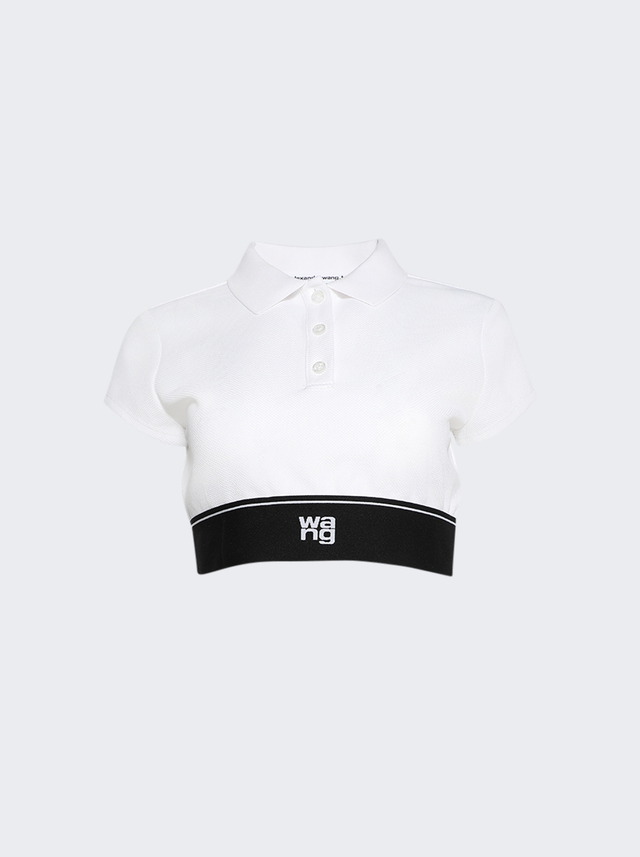 Cheerleader Polo Top White