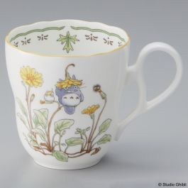 Studio Ghibli | My Neighbor Totoro | Totoro With Dandelions Scalloped Mug by Noritake