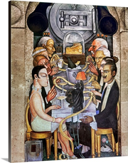 Rivera: Banquet, 1928 Stretched Canvas Print