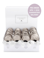 2026 April Pre-Order - 20 Pairs of Silver Rescue Flats (WHITE Display Box)