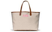 St. Anne Monogram Tote – Monogram Stripe | Barrington Gifts