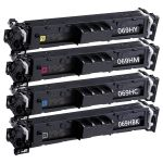 Replacement Canon 069H Toner Cartridges Combo Pack of 4 - High Yield: 1 Black, 1 Cyan, 1 Magenta, 1 Yellow