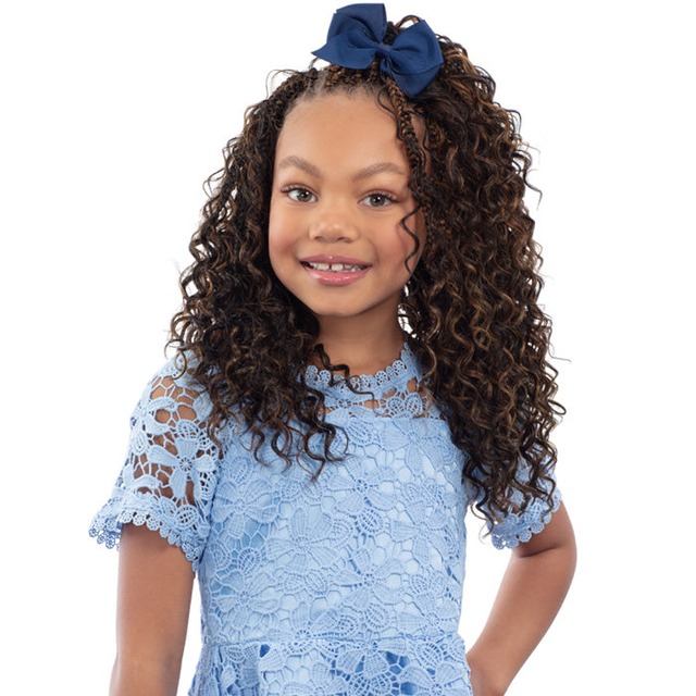 Freetress for Kids Pre-Looped Crochet Braids - DEEP CURL BOHO BRAIDS 10"