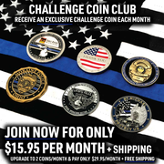 Challenge Coin Subscription Club · Exclusive Challenge Coin Shipped Monthly