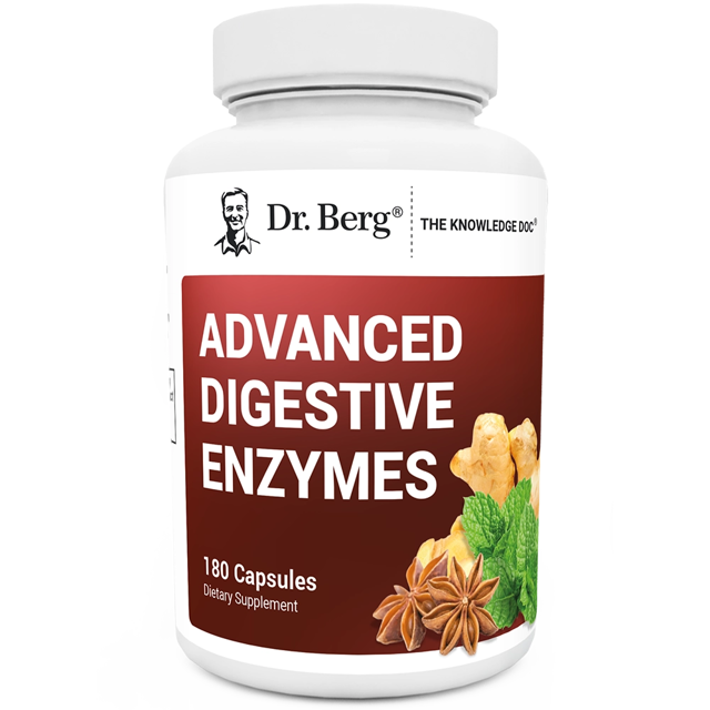 Advanced Digestive Enzymes with Apple Cider Vinegar and Pancreatin - 180 Capsules