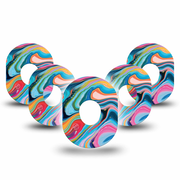 Color Melting Swirl Dexcom G7 and Stelo Tape