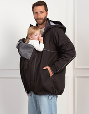 6 in 1 Men’s Waterproof Coat with Baby Pouch