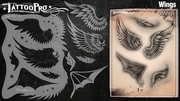 Wiser's Wings Airbrush Tattoo Pro Stencil Series 2
