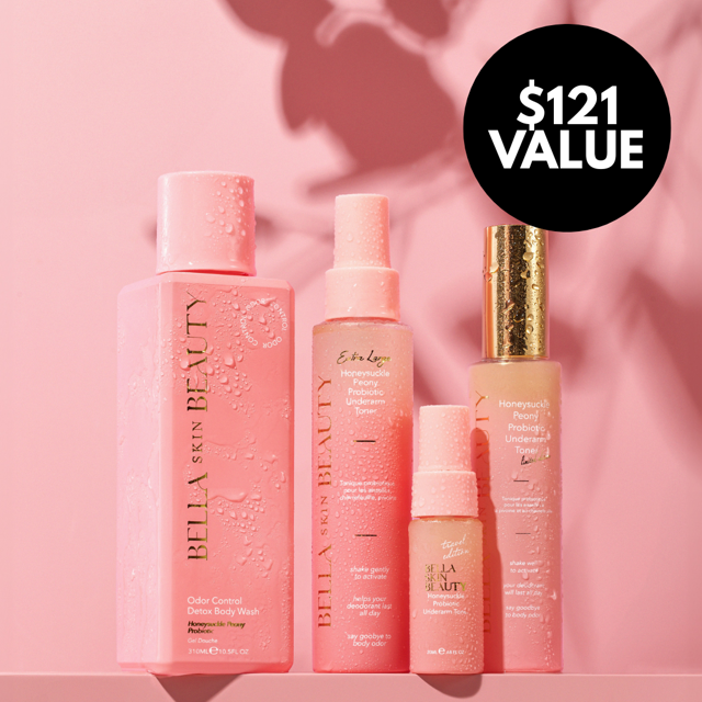 Floral Lover Bundle (Honeysuckle: Body Wash + XL Toner + 55ml Toner + Travel Mini Toner)