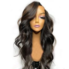 WoWEbony Affordable Human Hair Wavy Style Easy Thin V Part or U Part Wigs[UPT10]