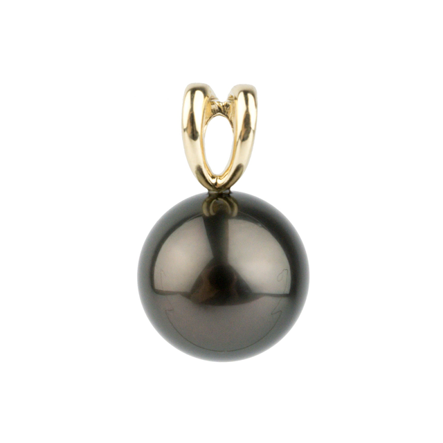 Midnight Black 13.8mm Tahitian Pearl Pendant