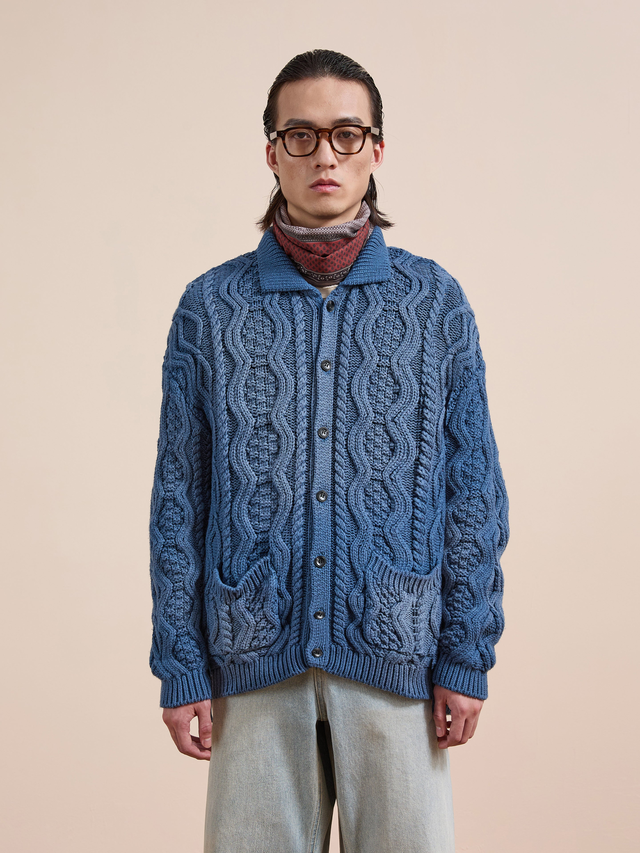 Cable Knit Buttoned Cardigan