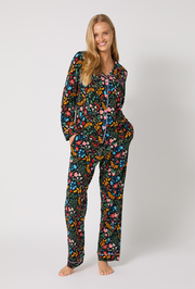Winter Blooms Long Sleeve Classic Stretch Jersey Pj Set