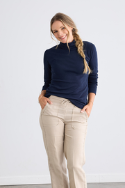 Women's Luxe 100% Organic Cotton Turtleneck