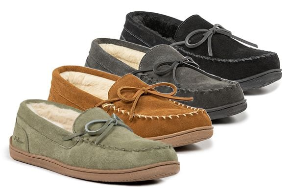 Men's Moccasin MySlippers w/FREE Slipper Spray!