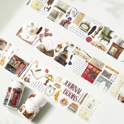 Pre-cut Cats and Books Wide Washi/PET Tape