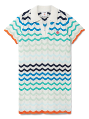 CASABLANCA KIDS Girls Wavy Crochet Dress Multicolour