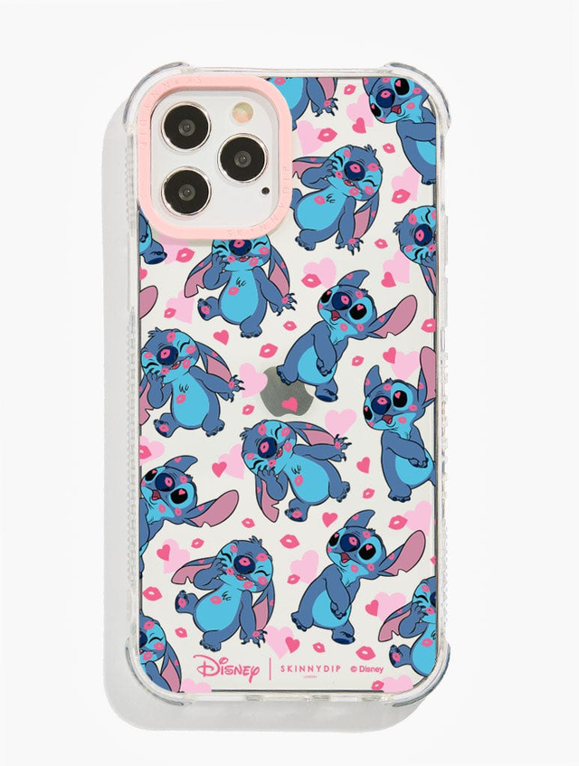 Disney Stitch Love Heart Shock iPhone Case