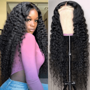 Vanlov 13x4/13x6 Deep Wave  Lace Front Wigs Human Hair HD Lace Wig 100% Human Hair