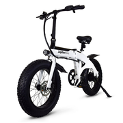Defiant Fat Tire Folding Electric Bike -White