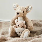 Personalized Kangaroo and Baby Soft Toy Set