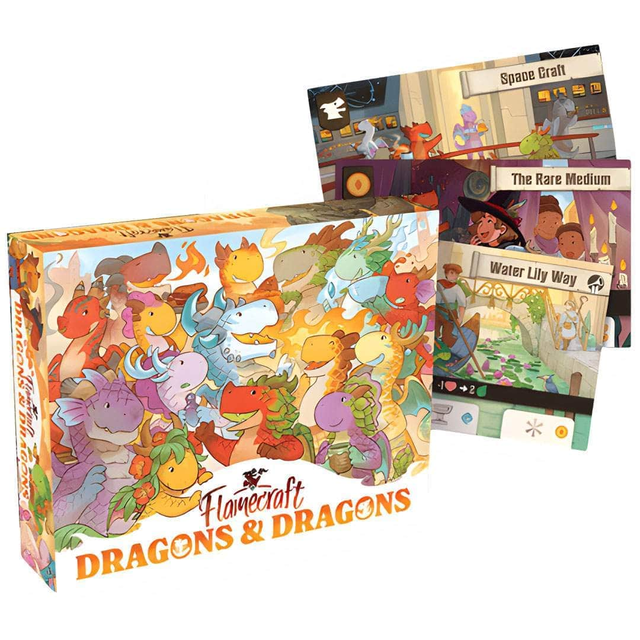 Flamecraft: Dragons & Dragons Expansion Plus Dragons of The Past Promo Pack (Kickstarter Pre-Order Special)